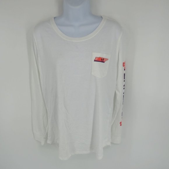 State Of Mine Tennessee Women's White Shirt Medium New With Tags - Picture 1 of 6